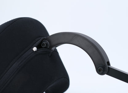 Kopfstütze Muschelform, Schwenkarm und Vierkantaufnahme 15x15